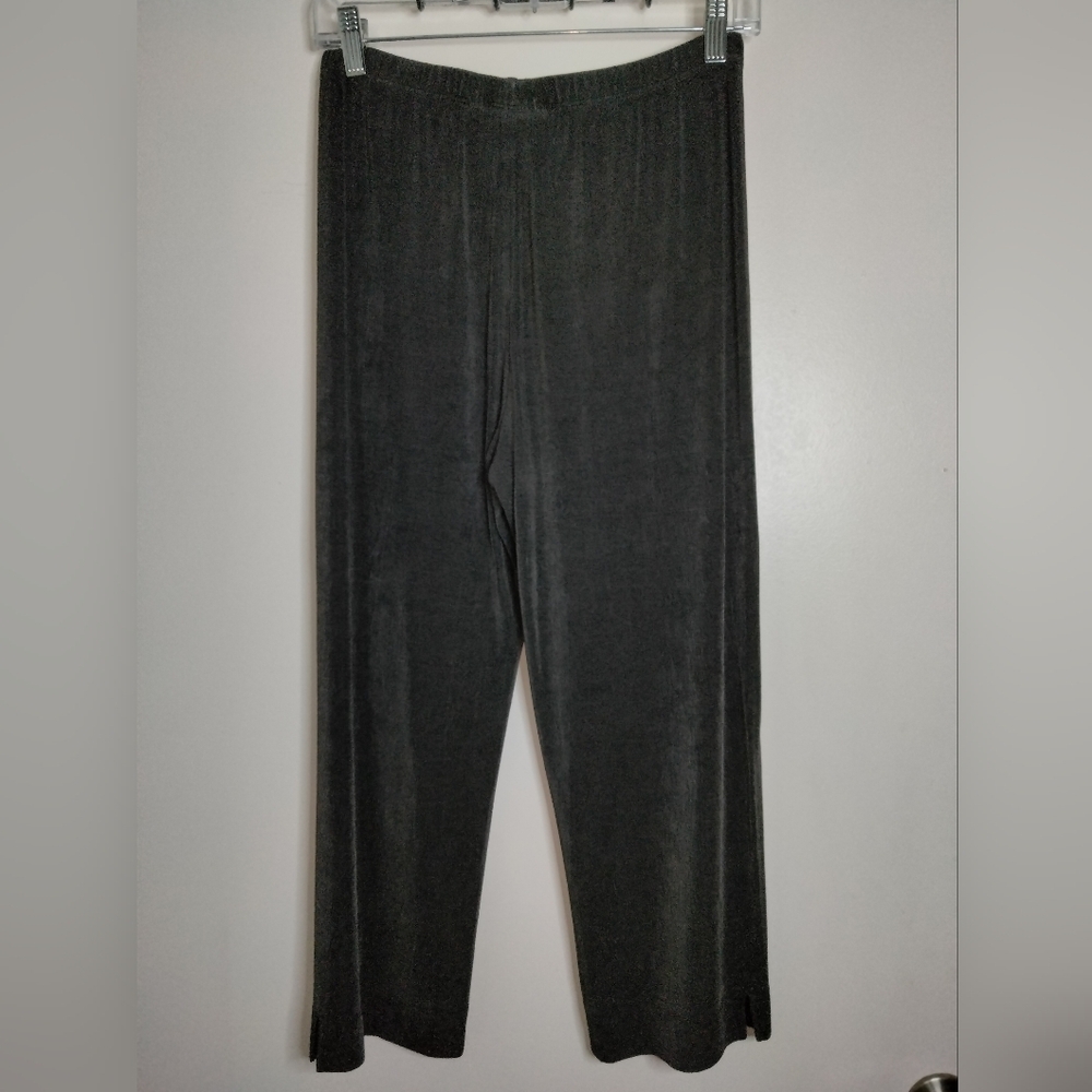 Chico's Design (Size M/L) Dark Pewter LS Top & Pull-on Pants (2PC) Matching Set - Picture 9 of 12